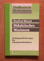 Didaktisches Minimum: Prüfungsanforderungen für Lehramtsstudenten Sachsen-Anhalt - Halle Vorschau