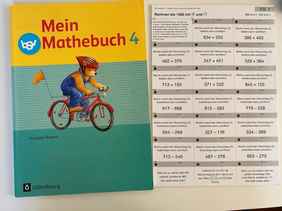 Mein Mathehbuch4, Grundschule Bayern, 4.Jahrgangsstufe, Schulbuch in Mühldorf a.Inn