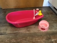 Puppen Badewanne pink 6-teilig  + Zubehör Bayern - Stöttwang Vorschau