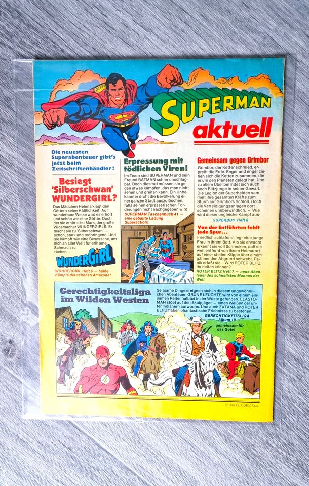 Superman Heft 7 Juli 1982 Comic Grüne Leuchte 80er TOP Zustand! in Berlin