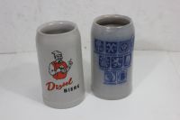 Zwei Maßkrüge mit Bierreklame aus Steingut Berlin - Neukölln Vorschau