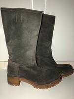 Prada Linea Rossa Stiefelette Booties 36 1/2 grau taupe Rauhleder Nordrhein-Westfalen - Gütersloh Vorschau