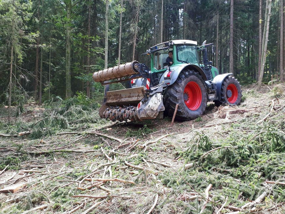 Forstmulchen / Roden / Wurzelstöcke Fräsen /Wegebau / Engerlinge in Bad Kötzting