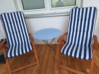 7 x Sitzpolster blau weiß gestreift Niedersachsen - Holzminden Vorschau