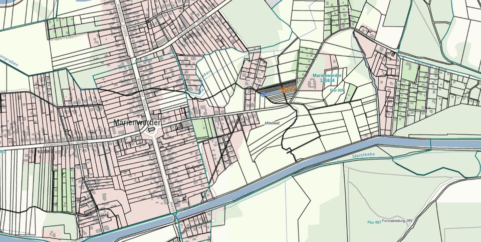 Landwirtschaftsflächen bei Marienwerder, Landkreis Barnim in
