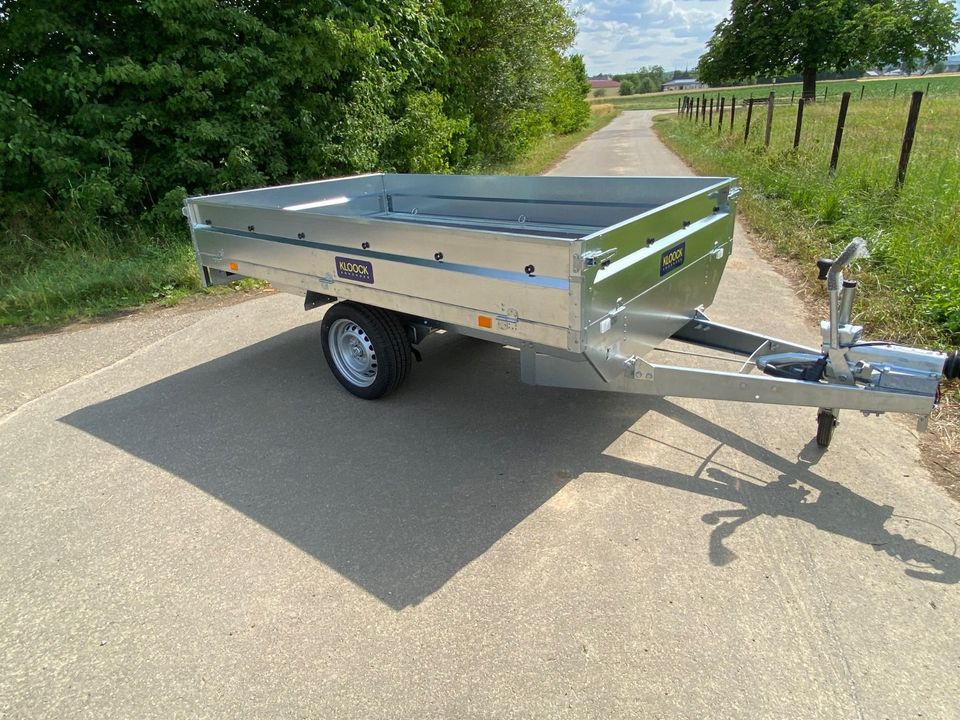 Neu Kloock-Trailer Hochlader1300 kg Anhänger 253x146x35cm Schacht in Zülpich