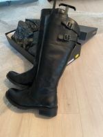 Leder Stiefel Boots Schuhe flach schwarz Damen 37 Top München - Pasing-Obermenzing Vorschau