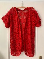 Häkeljacke Boho Strickjacke kurzarm rot Gr. M Wandsbek - Hamburg Rahlstedt Vorschau