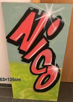 Nico graffiti Schriftzug holzbild 65x120cm namensbild  gesprayt Baden-Württemberg - Klettgau Vorschau