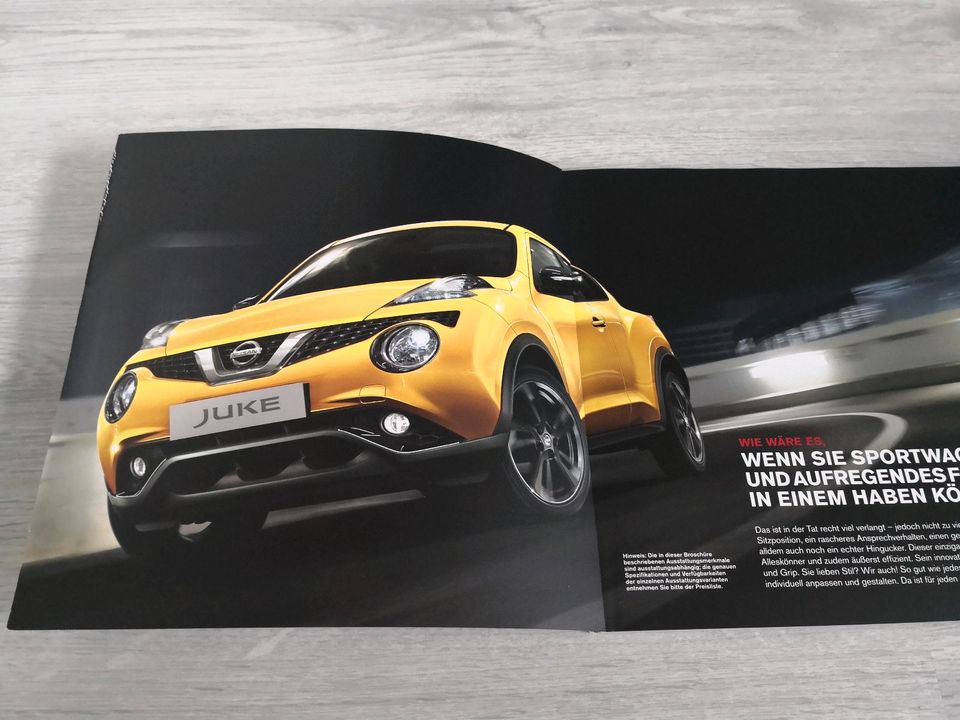 Nissan Juke Prospekt Katalog 1,2 1,6 + Preise + Zubehör in Euskirchen