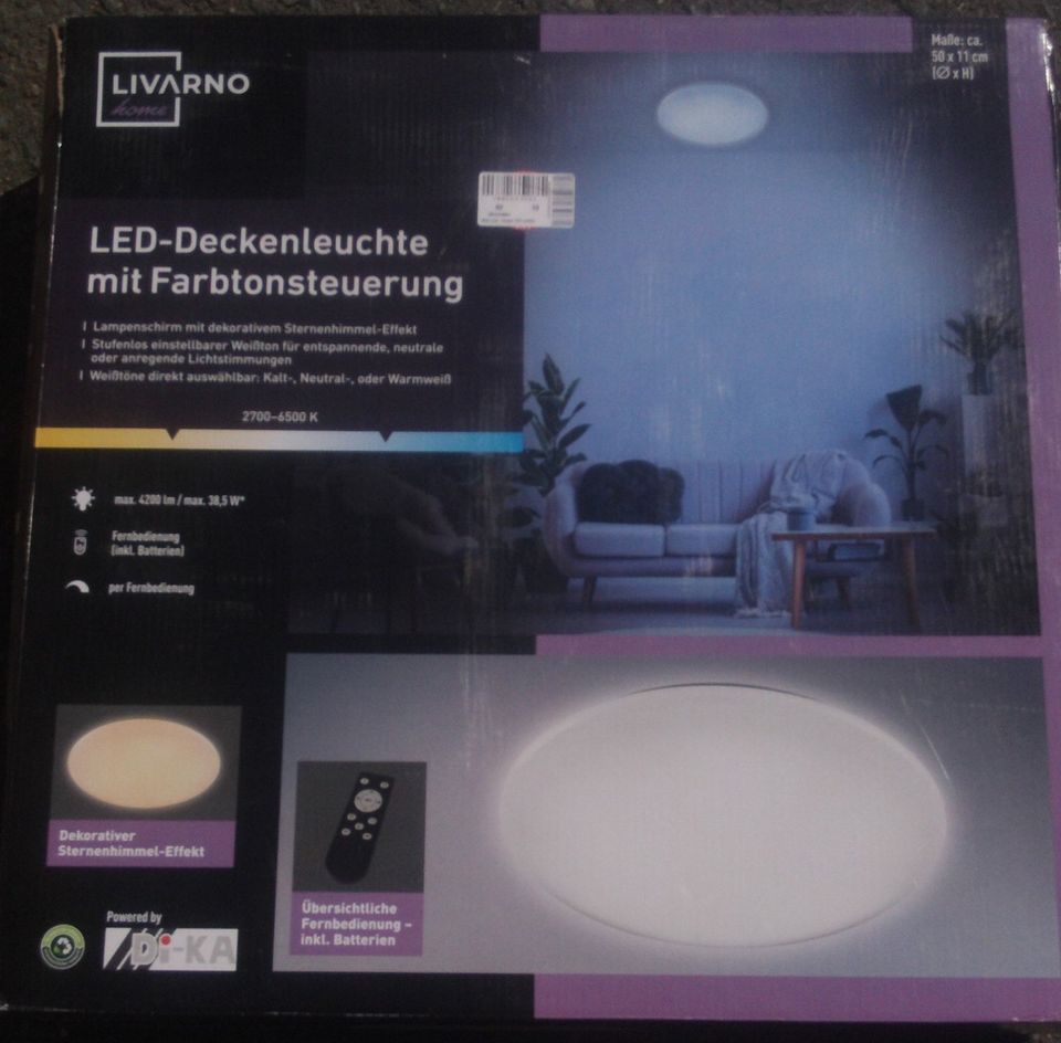 Kleinanzeigen »Starlight« LED kaufen Kleinanzeigen jetzt Bad | Lichtfarbensteuerung | - Sachsen ist Lampen in Home eBay Gottleuba-Berggießhübel Deckenleuchte Livarno gebraucht