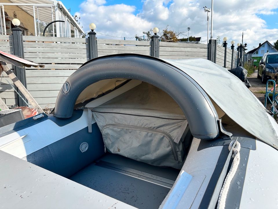 Schlauchboot von Noris Boot 3,8 m mit 15PS Honda und Trailer in Veitsbronn