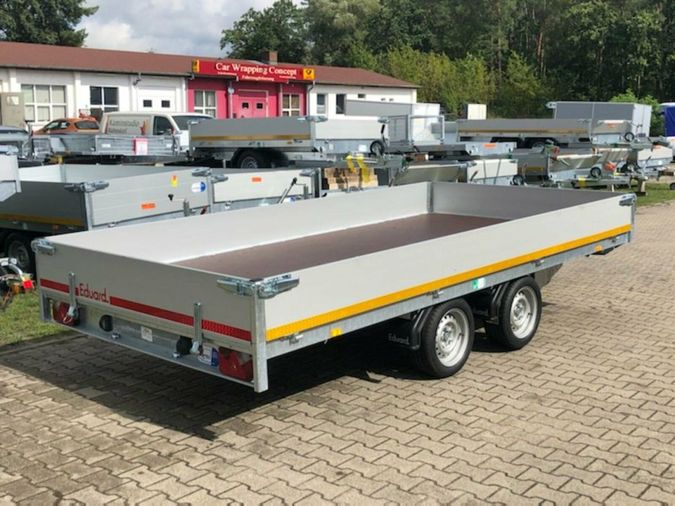 ✅Eduard Auto Transporter 2700 kg 406x200x30cm Rampen Winde 63 S in Schöneiche bei Berlin