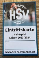 Eintrittskarte HSV Hochfranken Handball Bayern - Rehau Vorschau