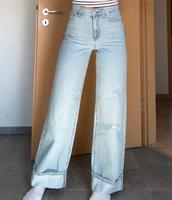 Coole ONLY Wide Leg Jeans 27/32 (kaum getragen) Leipzig - Altlindenau Vorschau
