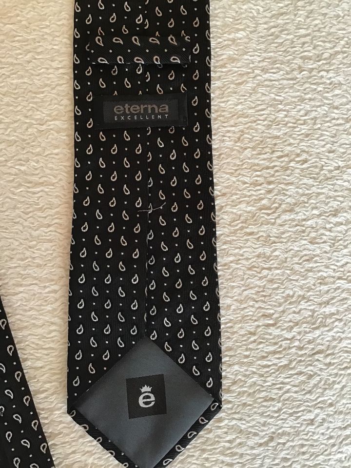 neuwertig elegante Rheinstetten Baden-Württemberg jetzt - Krawatte ist Eterna schwarz/weiß | eBay Kleinanzeigen Excellent in Kleinanzeigen
