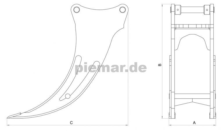 Root-Ripper ZRK-02, Der zweiarmige Reißer | Piemar.de in Schwäbisch Hall