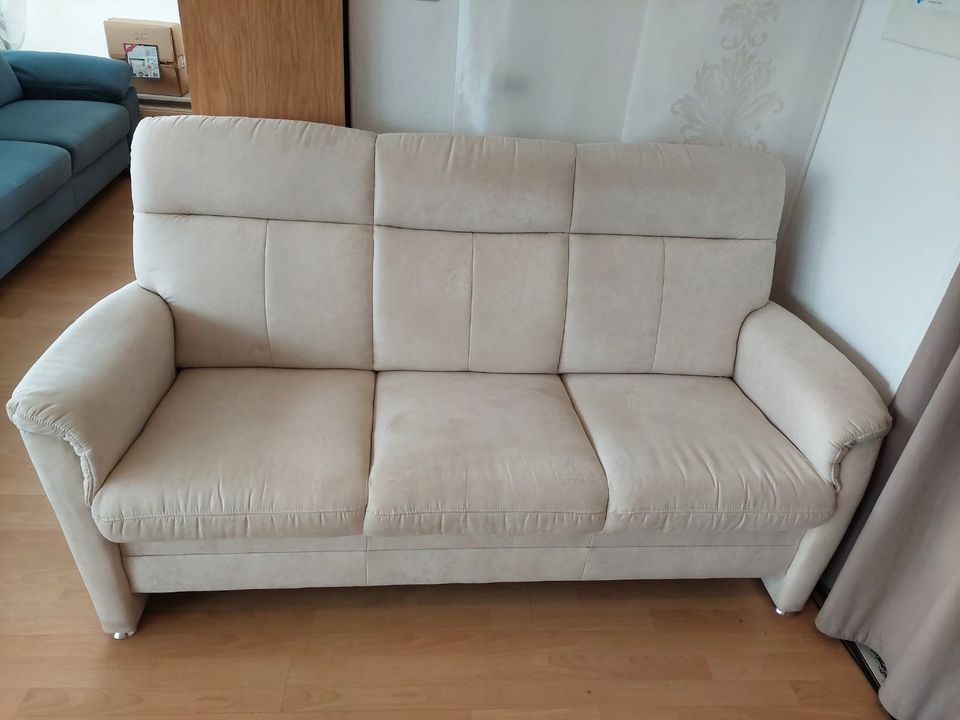 Neu Couch ( Sofa ) ZARA 3 Sitzer in Ledaro natur / 1426 in Bremen