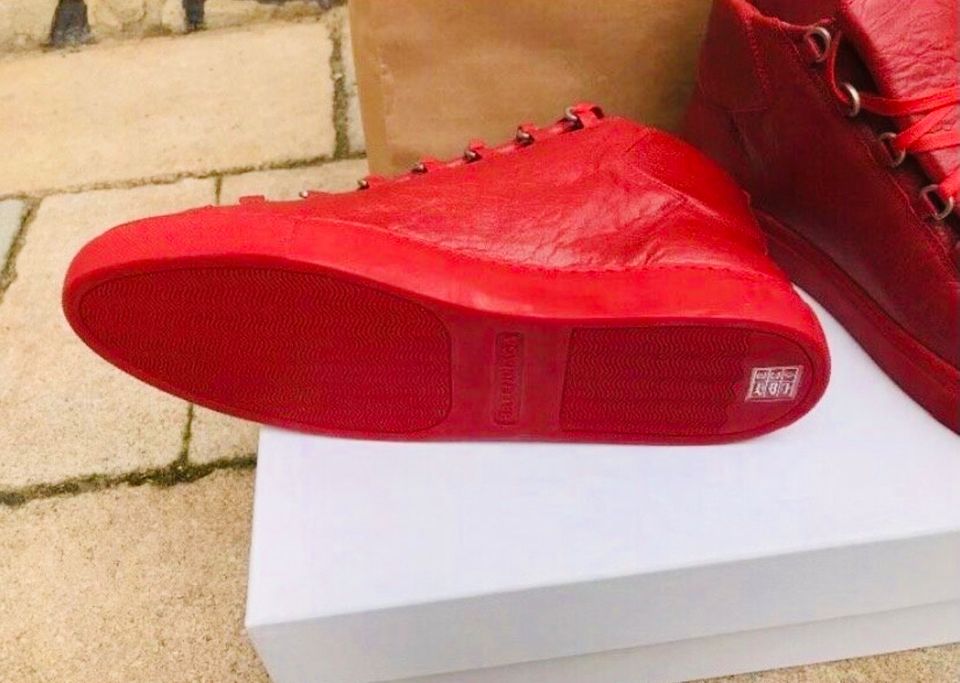 Balenciaga Arena Sneaker Rot Rouge Off White Größe 44 Triple S in Erfurt