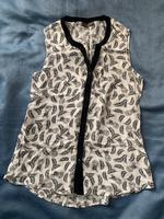 C&A Shirt Hemd Bluse Top schwarz weiß Longtop Yessica 36 Viskose Frankfurt am Main - Sachsenhausen Vorschau