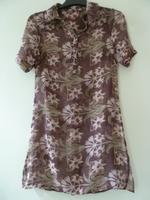 Lange Hallhuber Seiden Bluse 100% Creppseide Gr.XS Taupe Brandenburg - Potsdam Vorschau