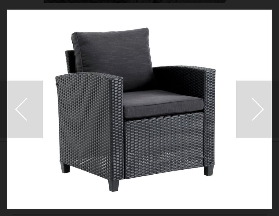 Lounge-Sessel für Terrasse ink Sitzkissen AGERMOSE Neu verpackt in Ritterhude