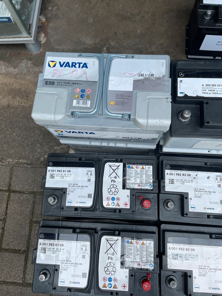 12 V 92 Ah  850 A Orginal Varta AGM  Batterie  Aktion in Solingen