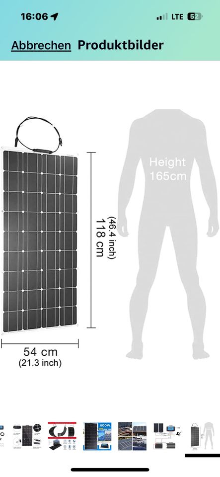 KKVV 600-Watt-Solarpanel, 2X300W in Spaichingen