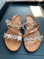 Cox Sandalen rosè Copper Kupfer Leder Sterne Riemchen flach 41 8 Rheinland-Pfalz - Bodenheim Vorschau