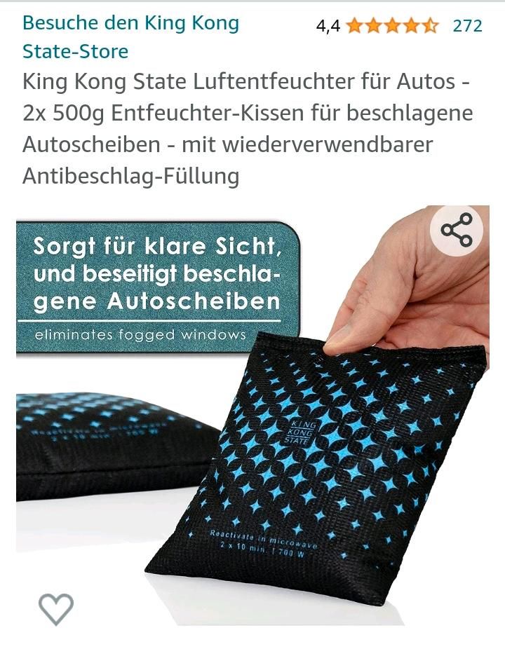 King Kong State Luftentfeuchter für Autos - 2x 500g Entfeuchter