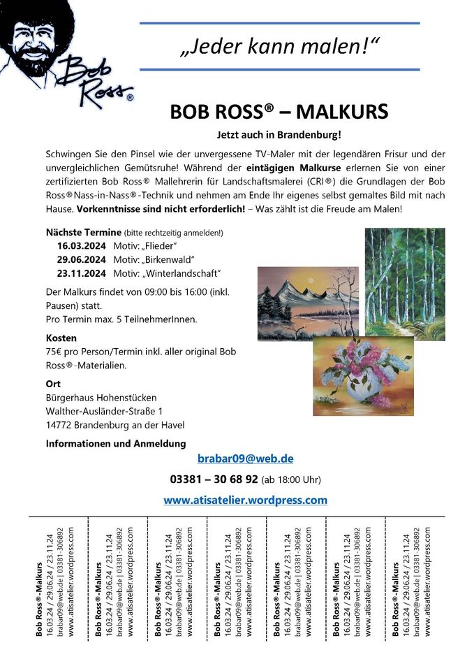 BOB ROSS® – MALKURS in Brandenburg an der Havel