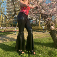 Latex Hose schwarz schlaghose Leggins L 38 40 Hamburg-Nord - Hamburg Fuhlsbüttel Vorschau