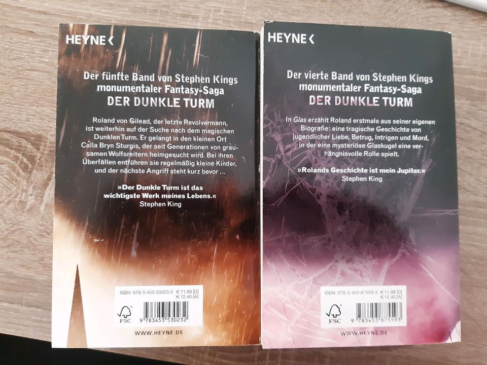 Stephen King: der 4. und 5. Bund von der Dunkle Turm in Düsseldorf