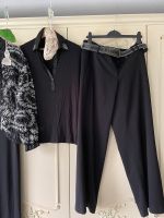 Schwarze Marlene Stoffhose, schwarzer Gürtel,  schwarzes Shirt Hessen - Friedberg (Hessen) Vorschau