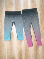 2x Yoga Legging L 40 42 ombre Sport grau pink türkis Capri Hose Rheinland-Pfalz - Mainz Vorschau