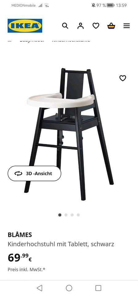 Holzhochstuhl Von Ikea, Neuwertig in Königslutter am Elm