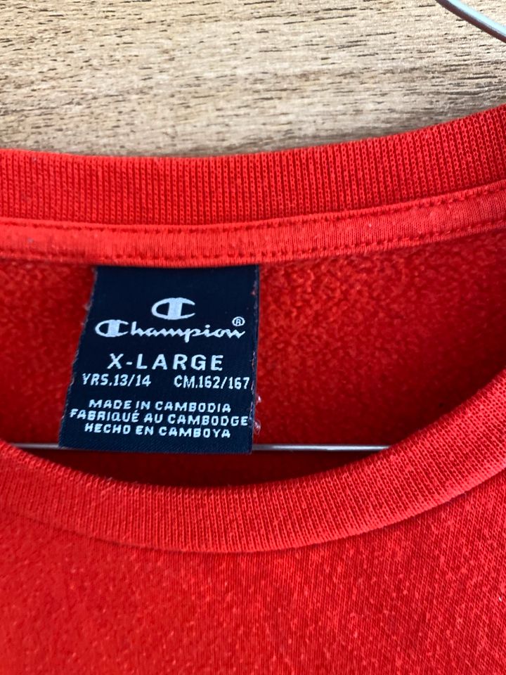 Champion Pullover rot Damen XS 34 hoodie Pulli Sweatshirt in Hamburg