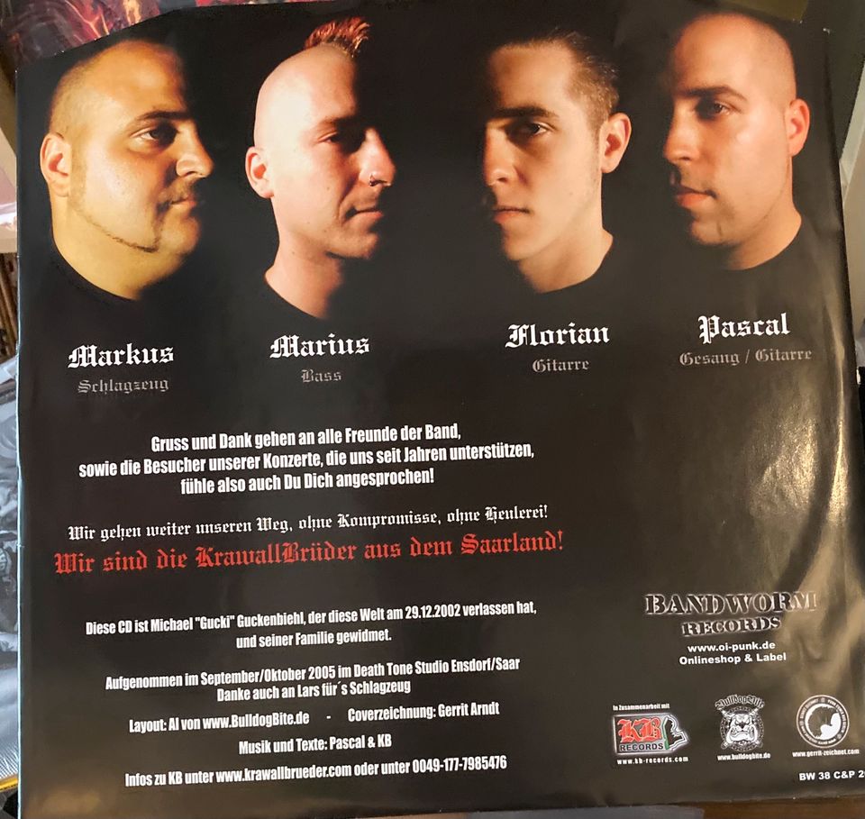 Krawallbrüder In Dubio Pro Reo Picture Disc 12“ LP Vinyl + 7“ in Westerstede