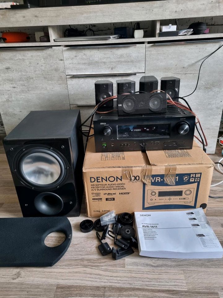 DENON AVR 1611 AV Surround Receicer+Lautsprecher System ELAC 5.1 in München