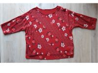 NEUWERTIG: Shirt, ¾ - Arm, rot mit Blumenmuster vorn Größe ca. XL Thüringen - Altenburg Vorschau