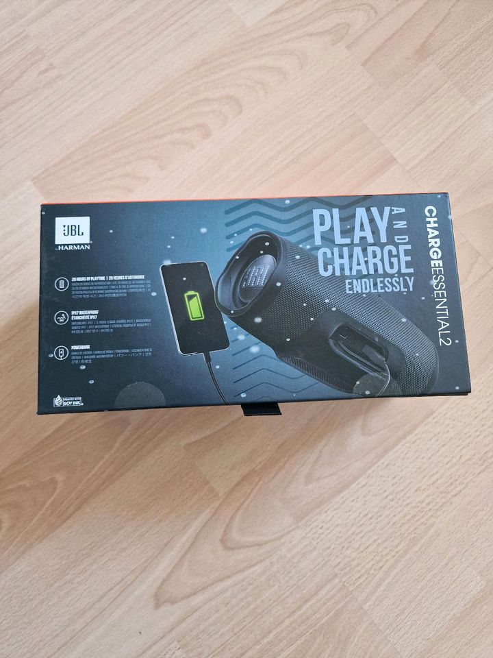 JBL Charge Essential 2 Lautsprecher Bluetooth schwarz NEU in Kleinblittersdorf