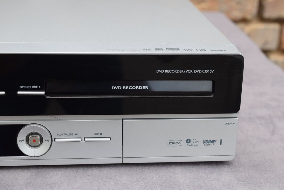 [8247] Philips DVDR 3510V DVD Recorder VCR VHS auf DVD in Hockenheim