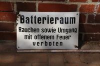 Batterieraum Stellwerk Emailleschild Reichsbahn Bahnhof Brandenburg - Bernau Vorschau