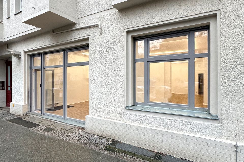 Freshly renovated commercial/shop/office space on Weserstrasse in Berlin
