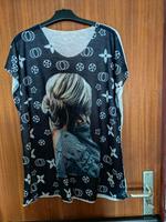 Made in Italy Shirt Gr. 56 schwarz / weiß m. print Niedersachsen - Seesen Vorschau