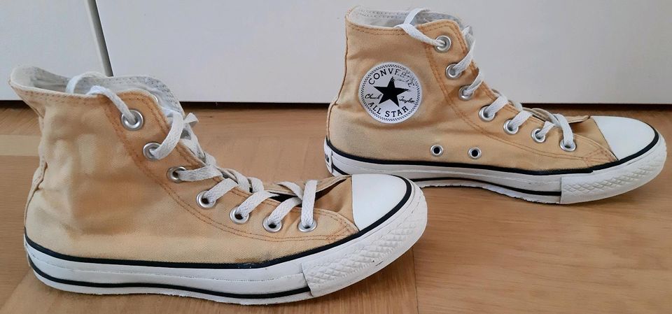 Converse All Star Chucks Taylor Gr. 37 currygelbe hohe Chucks in Bremen