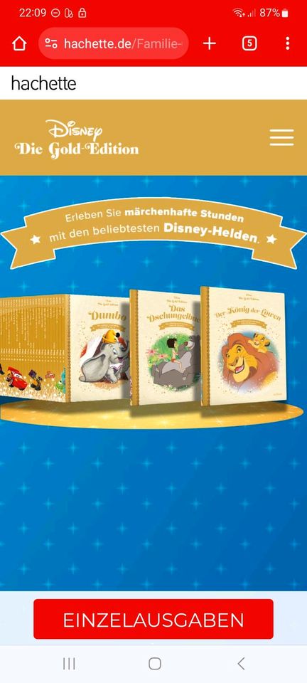 Suche Disney Gold Editions Bücher in Berlin