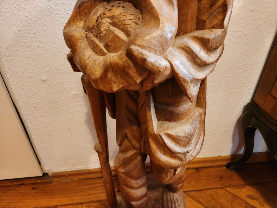 Heiliger Anton Handgeschnitzt Holzfigur ca. 100 cm hoch in München