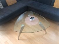 Designer Glas Couchtisch, 95x95x41 cm mit Alufüßen München - Pasing-Obermenzing Vorschau