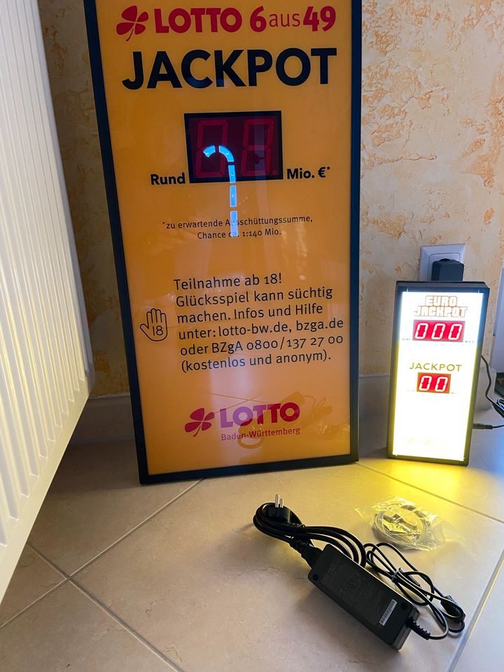 Lotto Jackpot Display Digital Neu in OVP in Eberdingen